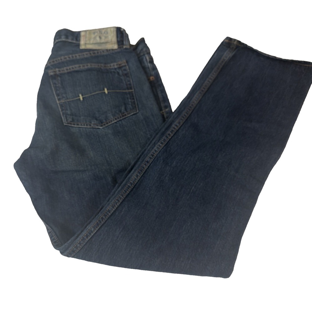 Polo Ralph Lauren Sullivan Slim Straight Jeans Mens 32x32 Blue Denim Medium Wash